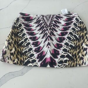 Just Cavalli Animal Print Mini Skirt | Made in Italy | Size 40 | Designer NWT